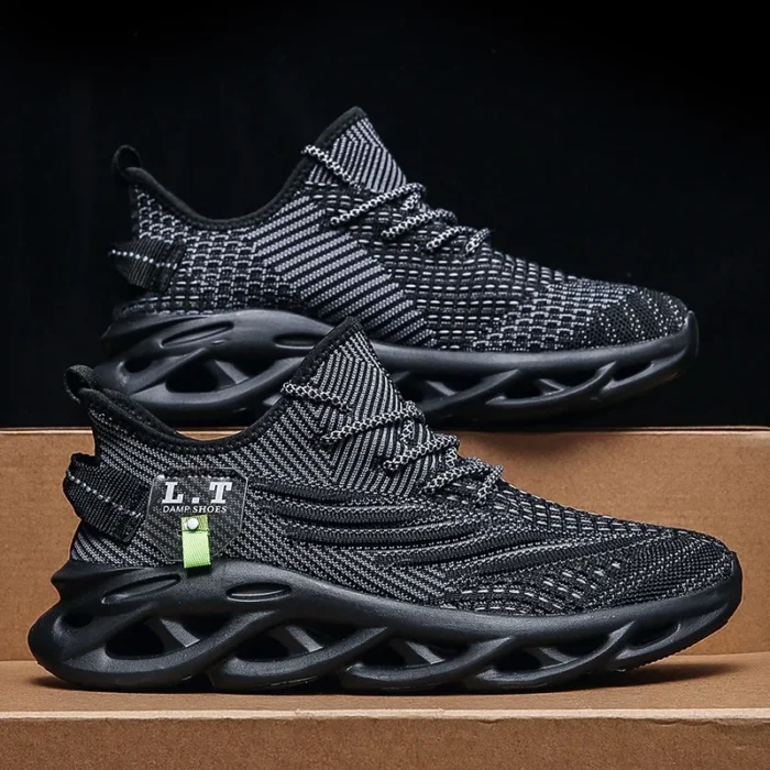 YRZL Men Sports Running Black Jogging Shoes Casual Sneakers Outdoor Breathable Mesh Women Light Shock-absorption Sneakers Men – Bild 10