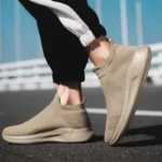 Slip-On Mens Shoes Stretch Fabric New Light Comfortable Walking Casual Shoes for Men Breathable Unisex Men Women Loafers Black – Bild 34