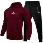 Jogging Fashion Hot Sale Men's Tracksuit Outdoors Men Daily Comfortable Hooded Sportswear and Sweatpants Man Sports Suits Simple - Image 5