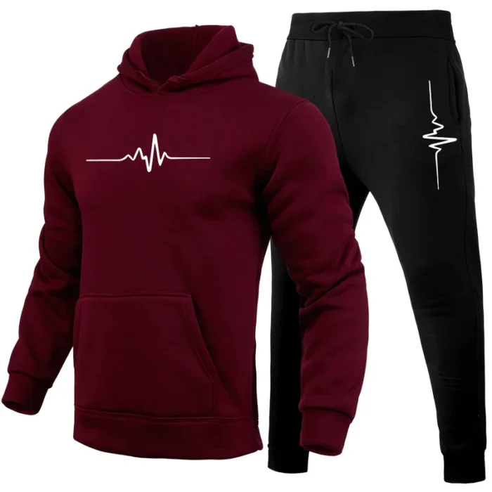 Jogging Fashion Hot Sale Men's Tracksuit Outdoors Men Daily Comfortable Hooded Sportswear and Sweatpants Man Sports Suits Simple - Image 5