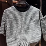 Japanese Summer New Striped Suit Men's Korean Version Simple Versatile Short-sleeved Shorts Handsome Fashion Casual Sports Suit - Image 3