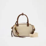 MINI TOPSTITCHED BAG, Wide Strap Women's Vintage Crossbody Bag, Ladies Luxury Design Handbags, Solid Color Small Shoulder Bag – Bild 4
