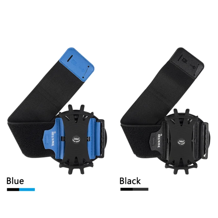360 Degree Rotation Mobile Phone Holder Wearable Wristband Phone Case Adjustable Phone Wrist Bag Removable for Running Cycling – Bild 2