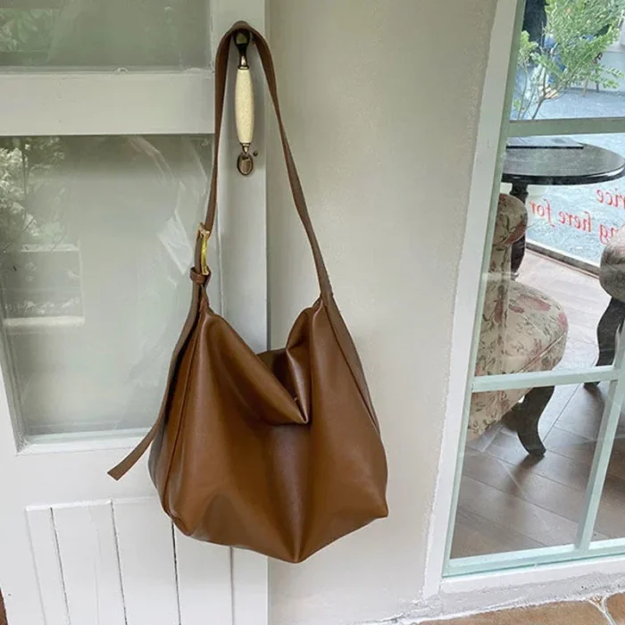 Vintage Pillow Design PU Leather Boston Handbag for Women Casual Large Capacity Shoulder Crossbody Bags Fashion Shopper Totes – Bild 16
