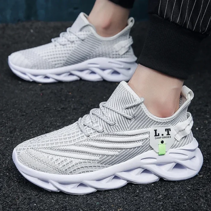 YRZL Men Sports Running Black Jogging Shoes Casual Sneakers Outdoor Breathable Mesh Women Light Shock-absorption Sneakers Men – Bild 15