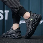 YRZL Men Sports Running Black Jogging Shoes Casual Sneakers Outdoor Breathable Mesh Women Light Shock-absorption Sneakers Men – Bild 24