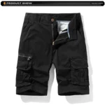 2025 Summer Men Shorts Loose Multi-Pocket Overalls Shorts men Cotton Comfortable Button Outdoor Casual Sports Beach Pants Tops – Bild 11
