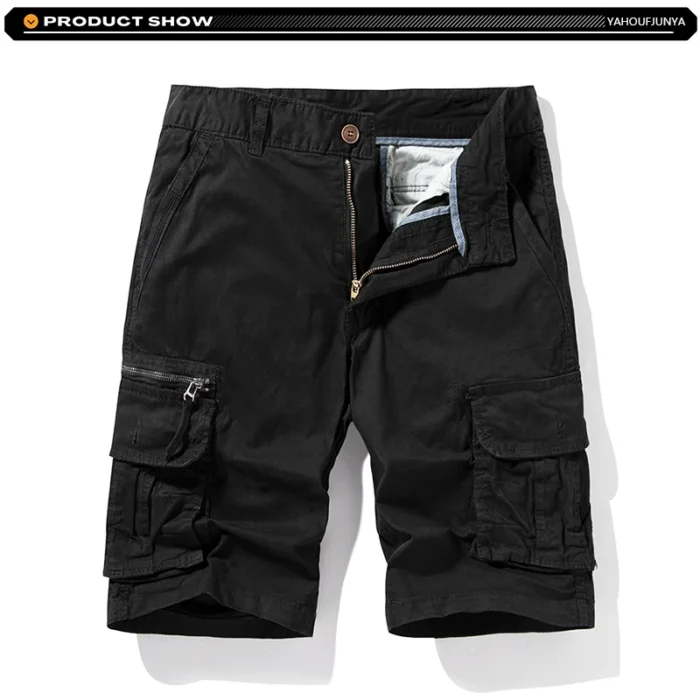 2025 Summer Men Shorts Loose Multi-Pocket Overalls Shorts men Cotton Comfortable Button Outdoor Casual Sports Beach Pants Tops – Bild 11