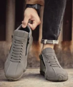 Men's Casual Shoes Side Zipper Short Boots Versatile Flat Bottom Trendy Fashionable Men's Shoes Suitable for Outdoor Sports – Bild 20