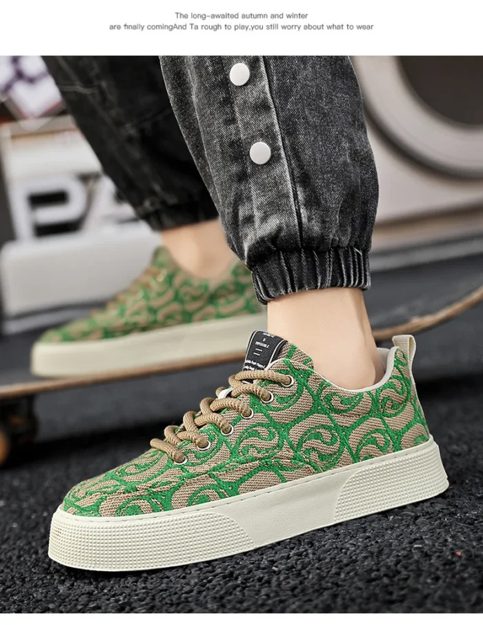 Designer Men Shoes New Prints Male Sneakers Canvas Shoes for Men Trendy Street Skateboard Shoes Spring Autumn Lace Male Footwear - Image 27