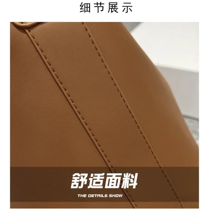 Vintage Pillow Design PU Leather Boston Handbag For Women Casual Large Capacity Shoulder Crossbody Bags Fashion Shopper Totes – Bild 12