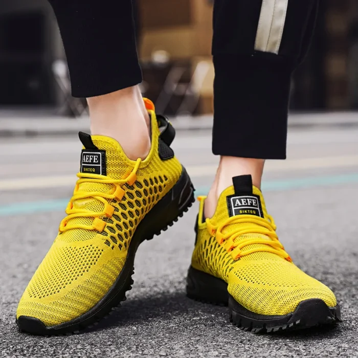YRZL Men's Running Shoes 2024 Mens Sneakers Shoes Mesh Breathable Outdoor Tennis Walking Gym Shoes for Men Plus Size 40-47 – Bild 5