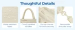 BAGSMART Commuting Women's Bag Function Crossbody Shoulder Bag Large Capacity Multi Female Student Tote Handbag – Bild 19