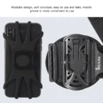 360 Degree Rotation Mobile Phone Holder Wearable Wristband Phone Case Adjustable Phone Wrist Bag Removable for Running Cycling – Bild 3