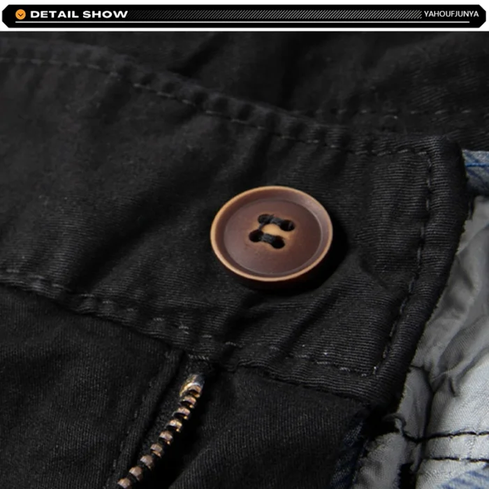 2025 Summer Men Shorts Loose Multi-Pocket Overalls Shorts men Cotton Comfortable Button Outdoor Casual Sports Beach Pants Tops – Bild 12