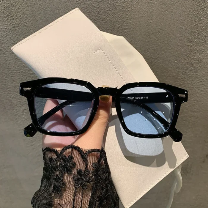 Square Vintage Sunglasses Woman Brand Designer Retro Sun Glasses Female Fashion Rivet Red Blue Mirror Style Oculos De Sol – Bild 3