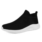 Slip-On Mens Shoes Stretch Fabric New Light Comfortable Walking Casual Shoes for Men Breathable Unisex Men Women Loafers Black – Bild 8