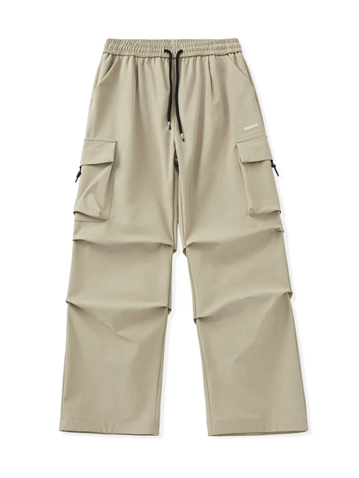 Summer Cargo Pants Men Lightweight Nylon Spandex Ice Silk Cooling Sweatpants Wide Leg Loose Fit Straight Trousers Big Size 8XL – Bild 8