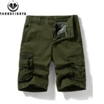 2025 Summer Men Shorts Loose Multi-Pocket Overalls Shorts men Cotton Comfortable Button Outdoor Casual Sports Beach Pants Tops – Bild 2