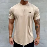 Summer Cotton t Shirt Men Short Sleeve t-Shirt Fitness Gym t-Shirts Training Sport Tee Shirts Fashion Casual Tops Man Clothing - Image 11