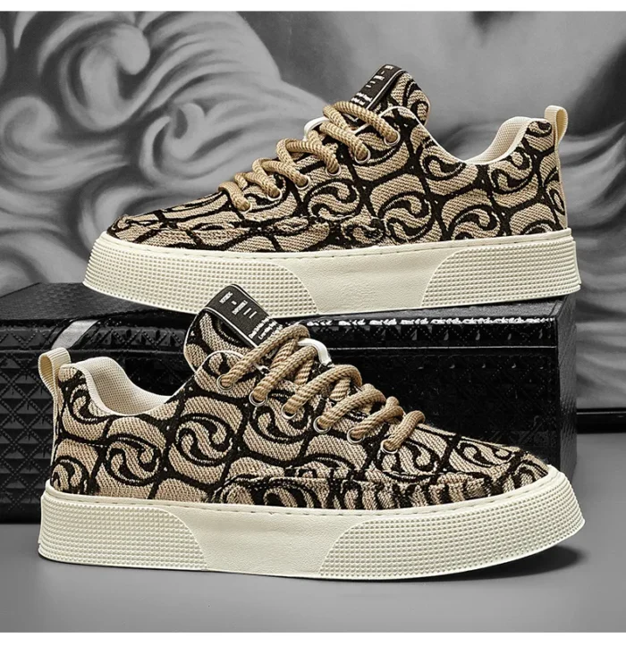 Designer Men Shoes New Prints Male Sneakers Canvas Shoes for Men Trendy Street Skateboard Shoes Spring Autumn Lace Male Footwear - Image 30