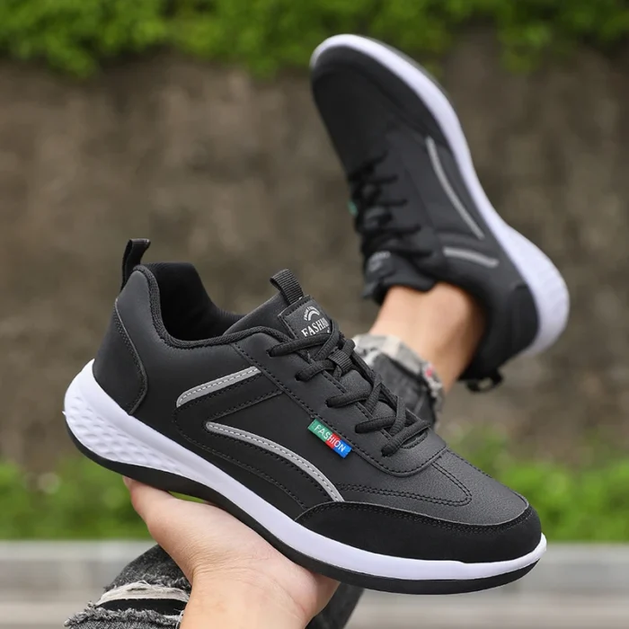 Fashionable White Sports Shoes 2025 Men's Lace Up Casual Shoes Spring and Summer Street Fashion Comfortable Daily Walking Shoes – Bild 7
