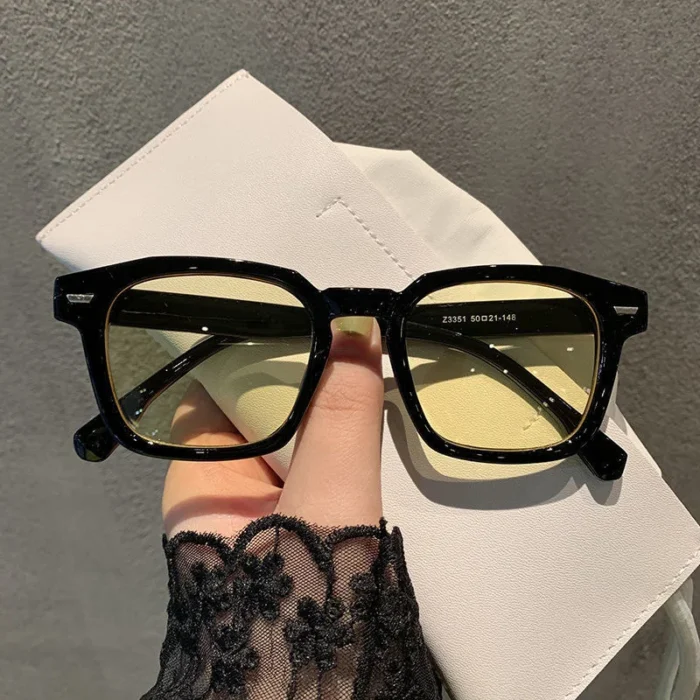 Square Vintage Sunglasses Woman Brand Designer Retro Sun Glasses Female Fashion Rivet Red Blue Mirror Style Oculos De Sol – Bild 4