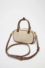 MINI TOPSTITCHED BAG, Wide Strap Women's Vintage Crossbody Bag, Ladies Luxury Design Handbags, Solid Color Small Shoulder Bag – Bild 15