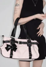 Women Luxury Designer Handbag Pillow Bow Decoration Underarm Bags Purses 2024 New Fashion Large Capacity Shoulder Crossbody – Bild 3