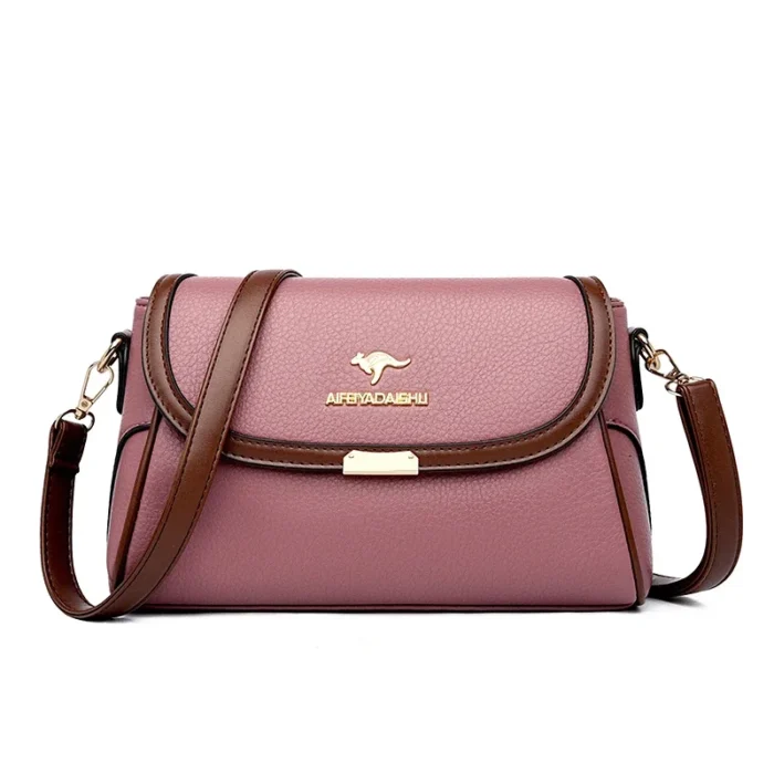 Solid Color High Quality Leather Small Shoulder Bagsfor Women 2024 New Messenger Bags with StrapDesigner Crossbody Bag Sac AMain – Bild 9