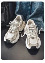 Comfortable Men's Casual Running Shoes Summer New Style Dad Shoes Breathable Hollow out Design Sporty Trendy All Season Shoes - Image 15