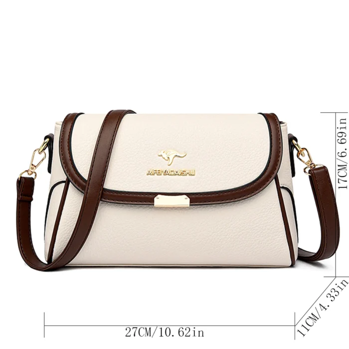 Solid Color High Quality Leather Small Shoulder Bagsfor Women 2024 New Messenger Bags with StrapDesigner Crossbody Bag Sac AMain – Bild 15