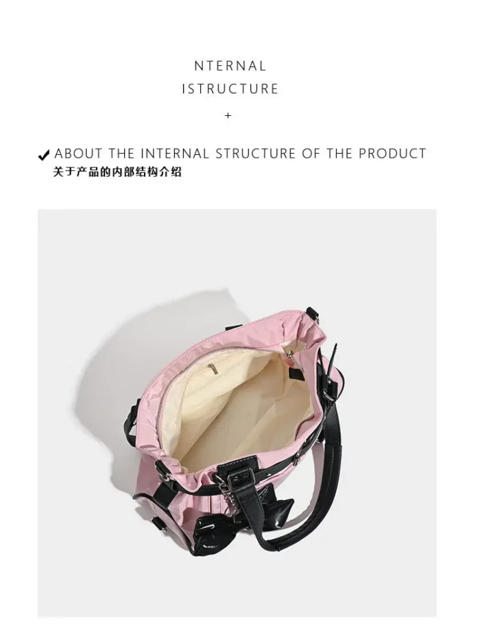 Women Luxury Designer Handbag Pillow Bow Decoration Underarm Bags Purses 2024 New Fashion Large Capacity Shoulder Crossbody – Bild 14