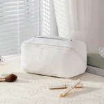 Vintage Flower Women Tote Cosmetic Bag Fashion Portable Pillow Makeup Orgainzer Pouch Washbag Large Capacity Travel Zipper Bag – Bild 5