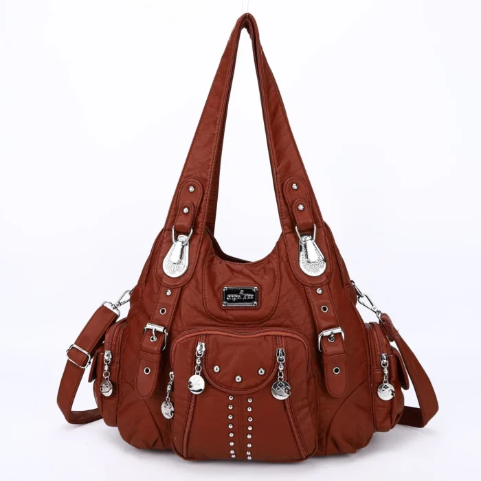 Angelkiss Bag Women Fashion Handbags Women Shoulder Bags PU Leather Handbag Female Satchel Big Shoulder Purse Bag bolsa feminina – Bild 27
