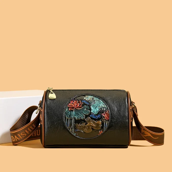Fashion Women's Crossbody Bags Luxury Handbag Vintage Embossed Boston Bag Designer Pillow Purse Bucket Trend Female Shoulder Bag – Bild 21