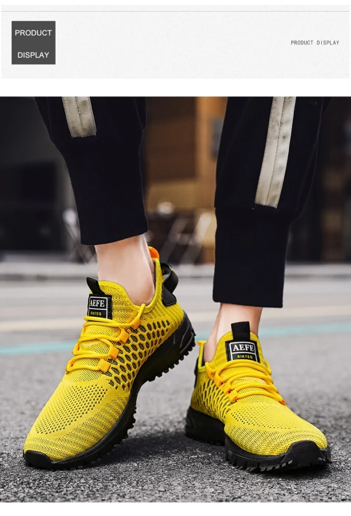 YRZL Men's Running Shoes 2024 Mens Sneakers Shoes Mesh Breathable Outdoor Tennis Walking Gym Shoes for Men Plus Size 40-47 – Bild 21