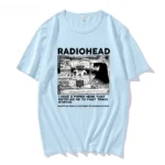 Radiohead T Shirt Men Vintage Classic Tees North America Tour Rock Boy Camisetas Hombre Hip Hop Unisex 100%Cotton Oversized Tops - Image 11