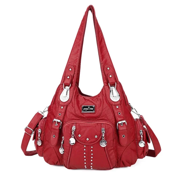 Angelkiss Bag Women Fashion Handbags Women Shoulder Bags PU Leather Handbag Female Satchel Big Shoulder Purse Bag bolsa feminina – Bild 18