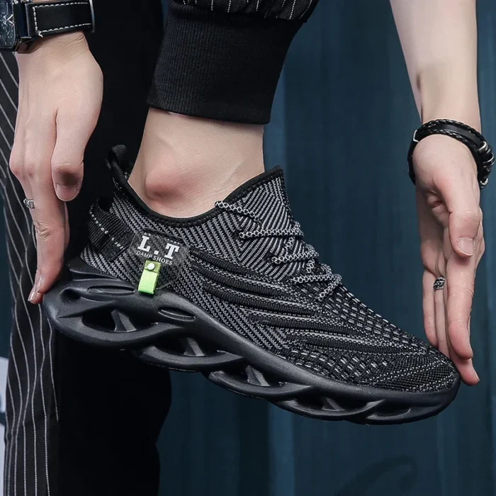 YRZL Men Sports Running Black Jogging Shoes Casual Sneakers Outdoor Breathable Mesh Women Light Shock-absorption Sneakers Men – Bild 22