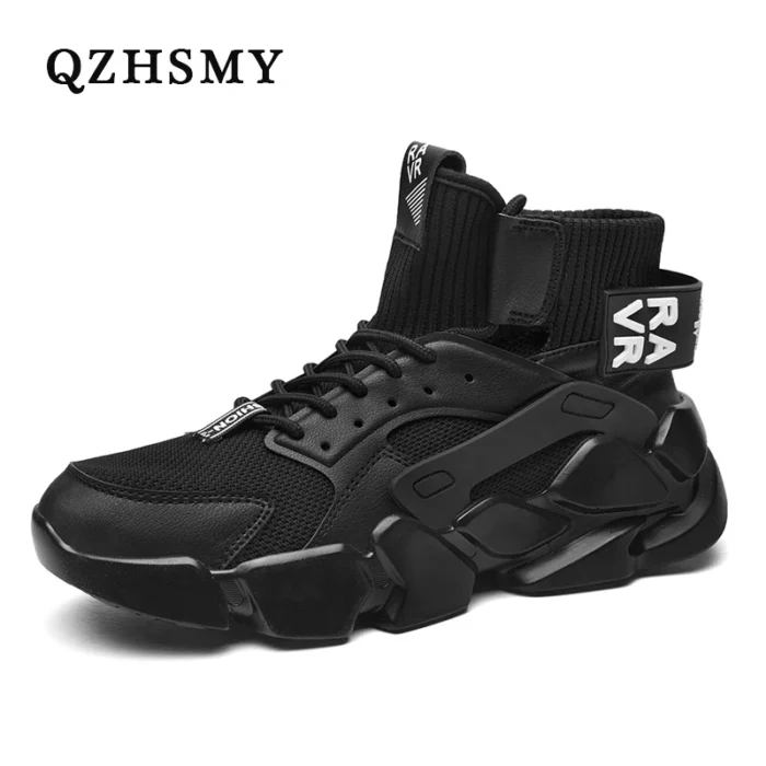 Shoes for men New High-top Beige Men Sneakers Chunky Men Shoes Heighten Fashion Casual Plus Size Damping Tennis Shoes Zapatillas – Bild 6