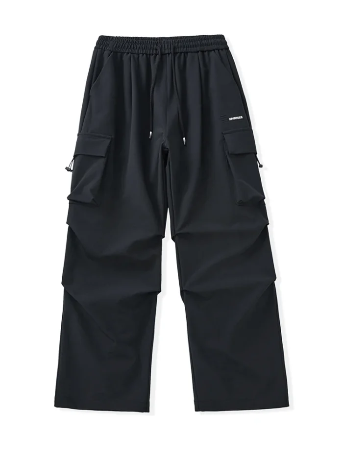 Summer Cargo Pants Men Lightweight Nylon Spandex Ice Silk Cooling Sweatpants Wide Leg Loose Fit Straight Trousers Big Size 8XL – Bild 9