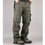 Cargo Pants Men Military Work Overalls Loose Straight Tactical Trousers Multi-Pocket Baggy Casual Cotton Slacks Pants – Bild 7