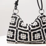 Pattern Hollow Knitting Shoulder Tote Bags for Ladies, Boho Beach Bags for Women, Holiday Outfits, Steaw Purse (Random Pattern) – Bild 37