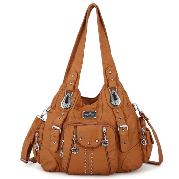 Angelkiss Bag Women Fashion Handbags Women Shoulder Bags PU Leather Handbag Female Satchel Big Shoulder Purse Bag bolsa feminina – Bild 24