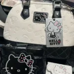Sanrio Hello Kitty Shell Shoulder Bag Classic Pillow Crossbody Bag for Women Girl Black and White Series Luxury Designer Handbag – Bild 9