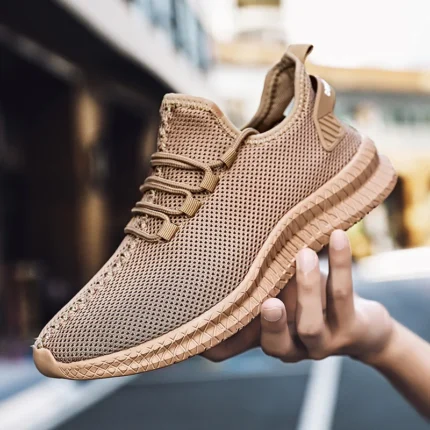 Summer Mesh Men Shoes Breathable Mens Sneakers Trendy Lightweight Walking Big Size Man Tenis Shoes Zapatillas Hombre