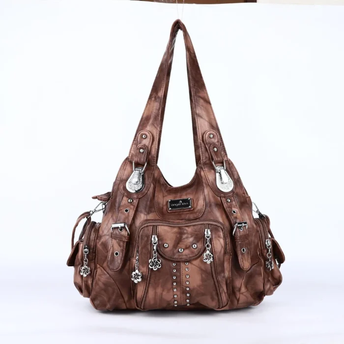 Angelkiss Bag Women Fashion Handbags Women Shoulder Bags PU Leather Handbag Female Satchel Big Shoulder Purse Bag bolsa feminina – Bild 8