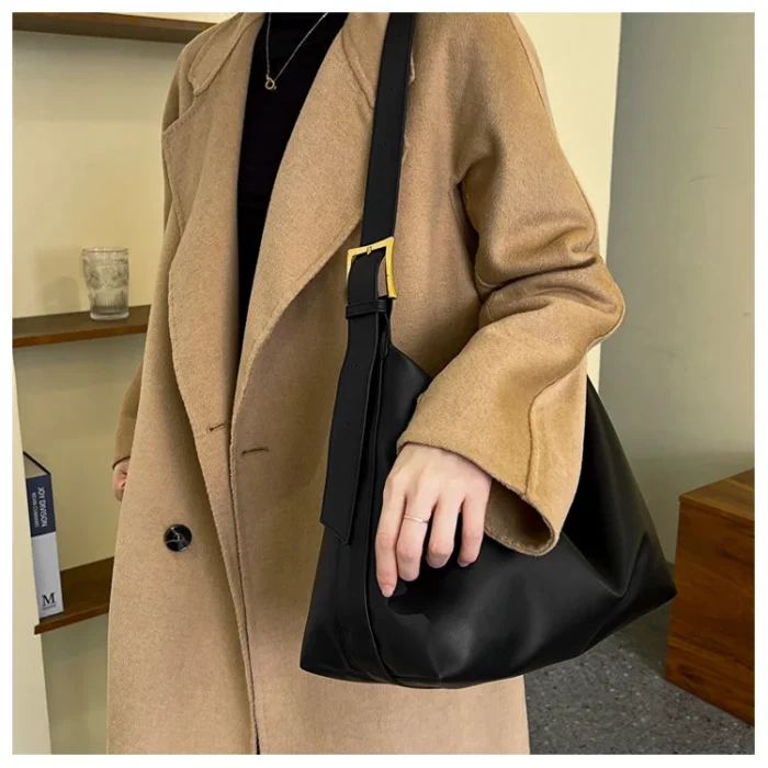Vintage Pillow Design PU Leather Boston Handbag for Women Casual Large Capacity Shoulder Crossbody Bags Fashion Shopper Totes – Bild 39