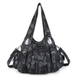 Angelkiss Bag Women Fashion Handbags Women Shoulder Bags PU Leather Handbag Female Satchel Big Shoulder Purse Bag bolsa feminina